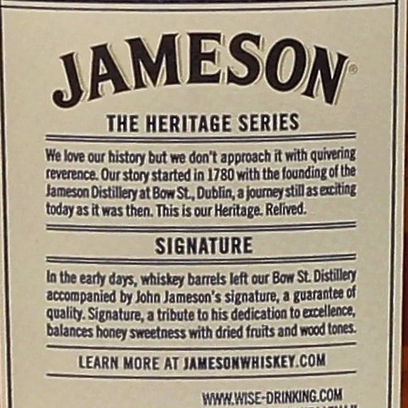 Jameson Signature 1 L 40%vol Jameson Signature 1 L 40%vol